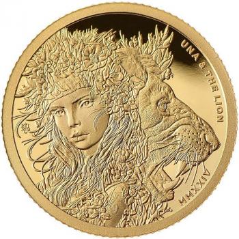 Preview: Saint Helena Una & the Lion 0,5 g Gold 2024 PP